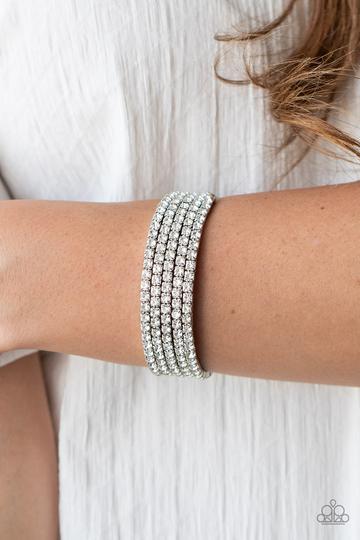 A Finishing Touch The GLOW-Digger - White Bracelet