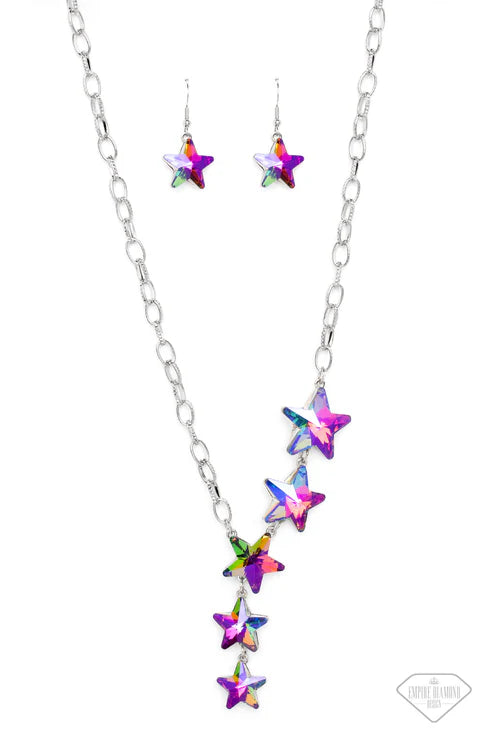 A Finishing Touch Star-Crossed Sparkle - Multi Star Necklace - Empire Diamond Exclusive