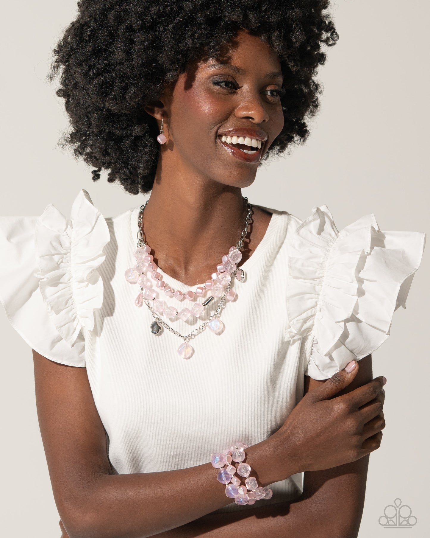 A Finishing Touch Glittery Gala - Pink Bracelet