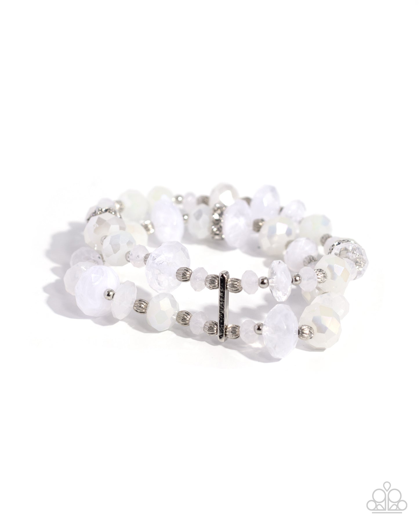 A Finishing Touch Faceted Fairy Tale - White Bracelet