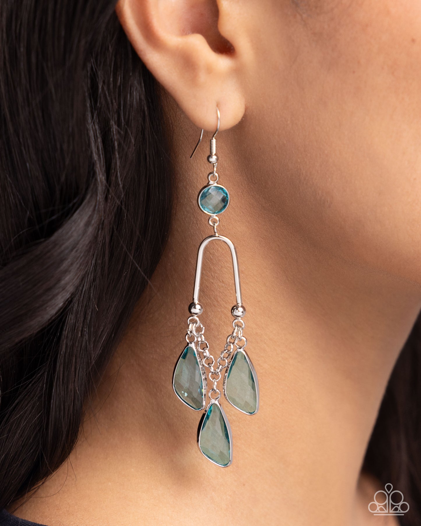 A Finishing Touch Winged Wardrobe - Blue Earring