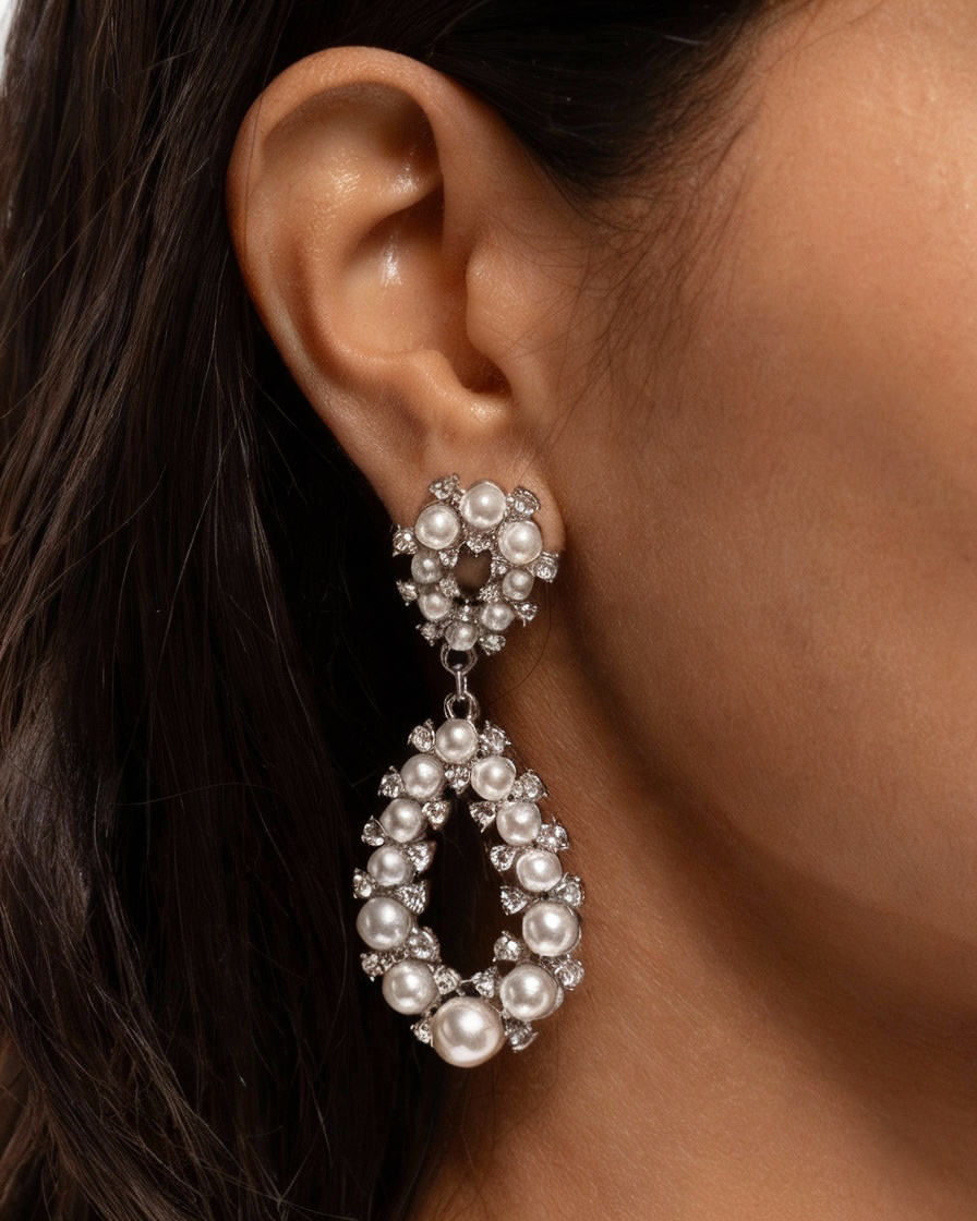 A Finishing Touch Dapper Debut - White Earrings