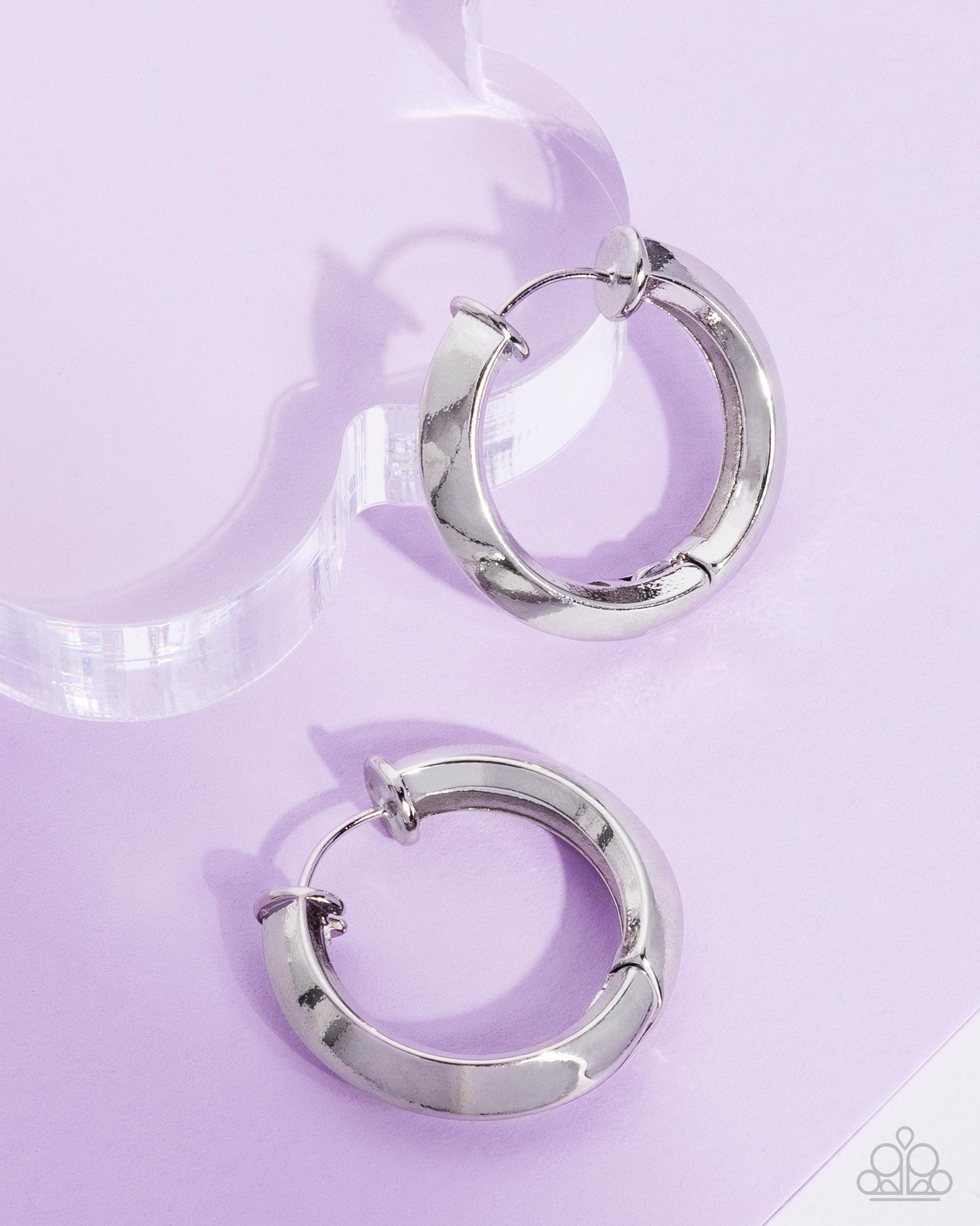 A Finishing Touch Hinged Homage - Silver Earrings