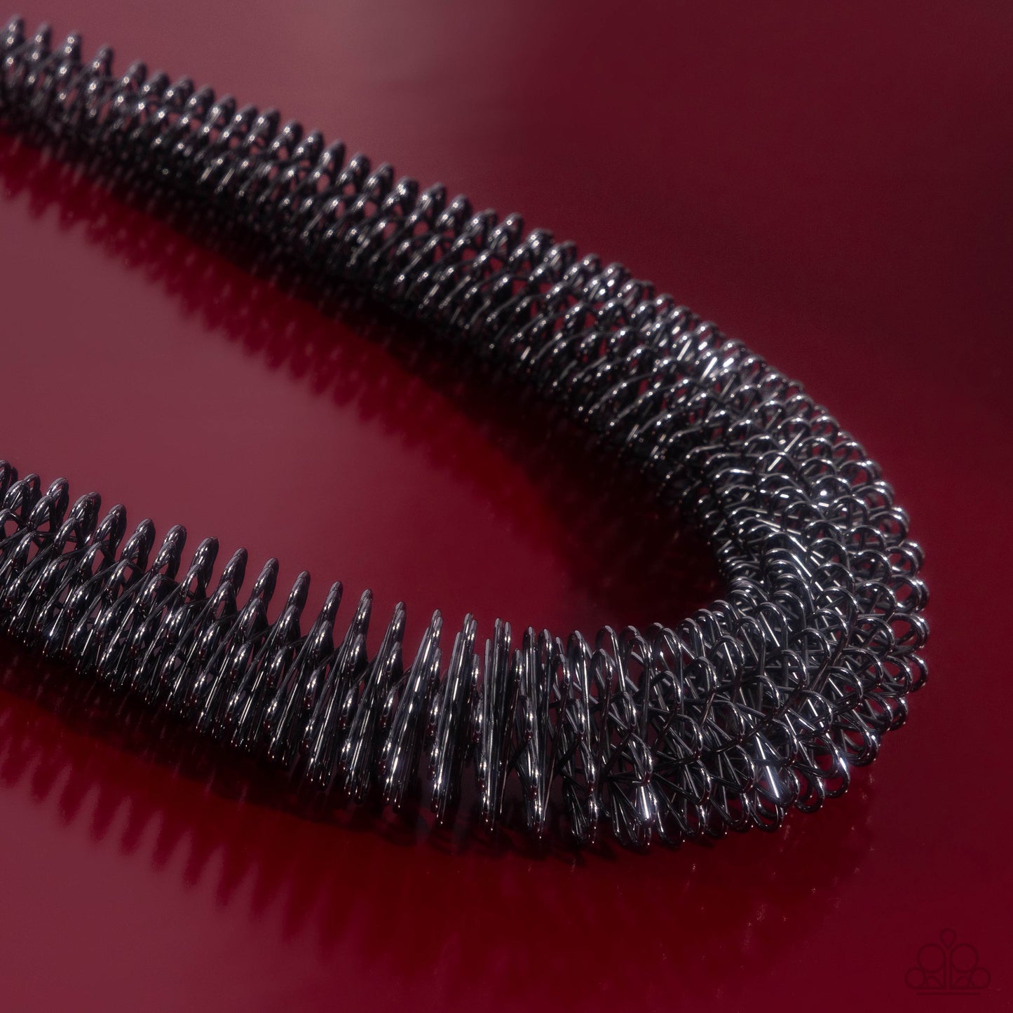 A Finishing Touch Trenchant Tribute - Black Necklace