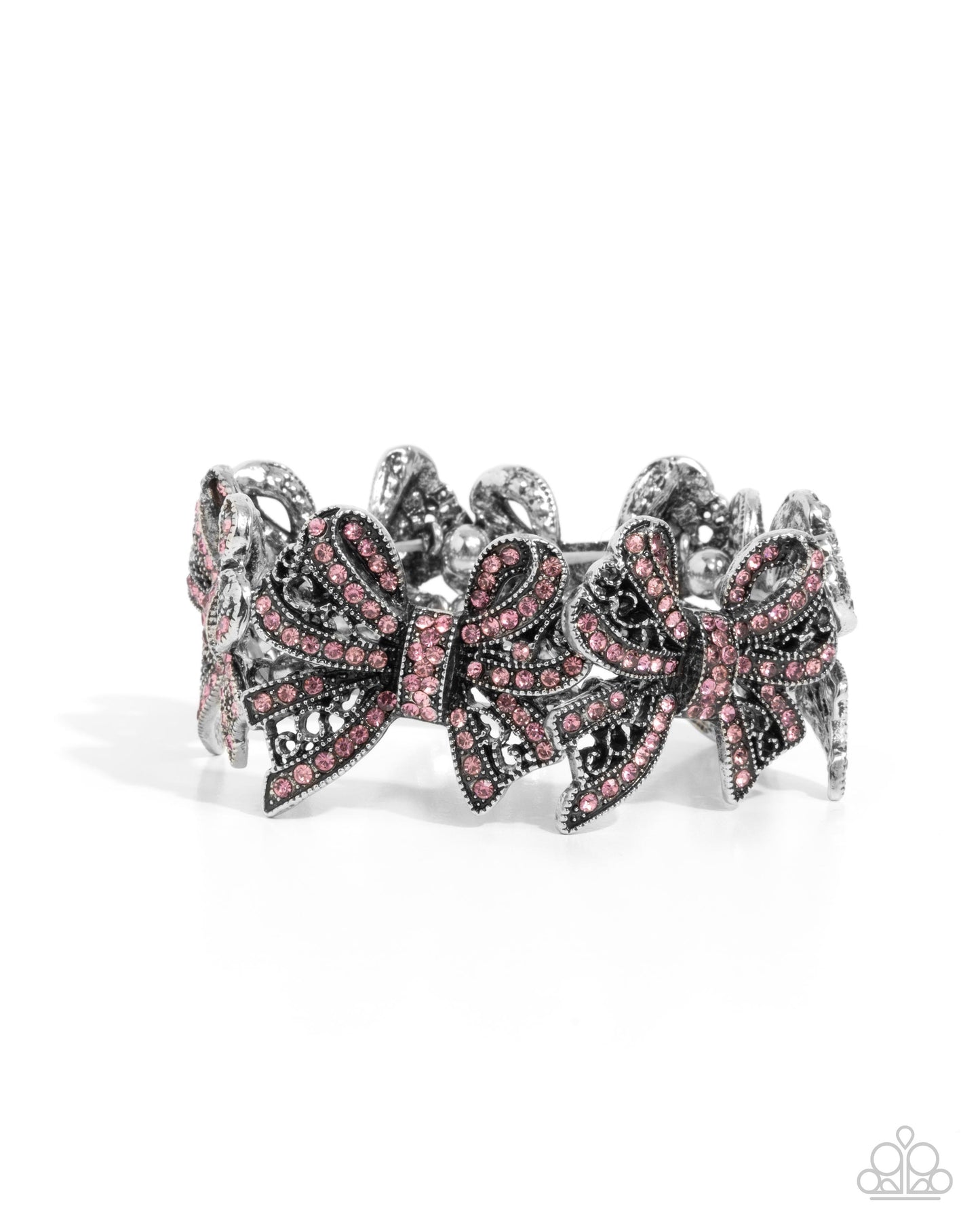 A Finishing Touch French Flourish - Pink Bow Bracelet