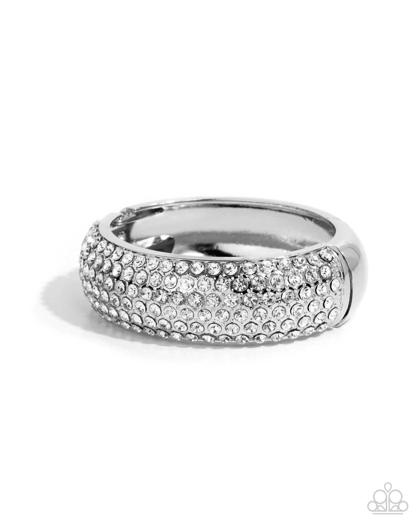 A Finishing Touch Triumphant Twinkle - White Hinge Bracelet