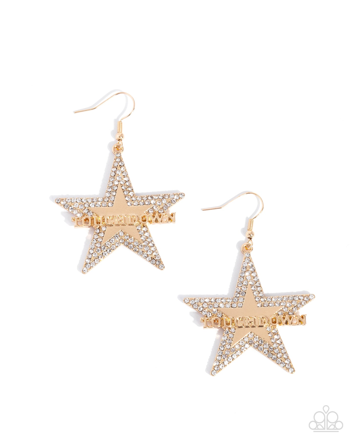 A Finishing Touch Touchdown Tribute - Gold Earrings