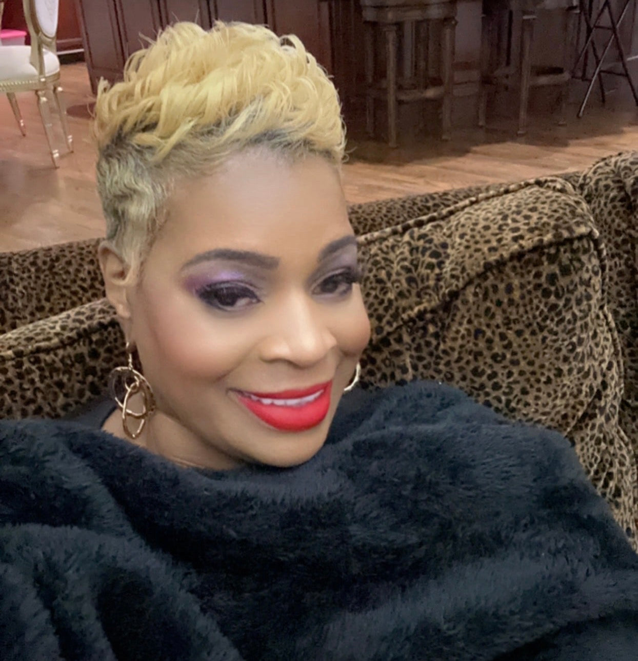 A Finishing Touch Modern Relic Gold Hoop Earrings