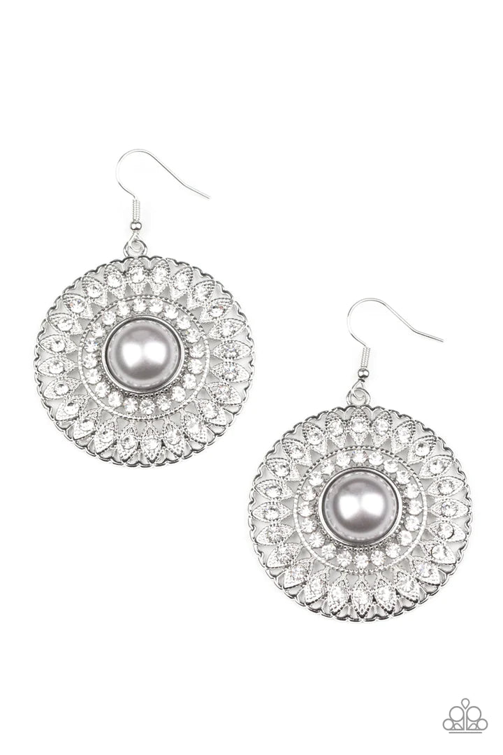 Paparazzi Glorified Glitz - Silver Earring Paparazzi Jewelry Images