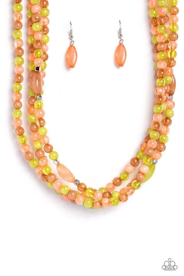 Bead Necklace - Paparazzi Layered Lass - Multi Necklace Paparazzi jewelry image