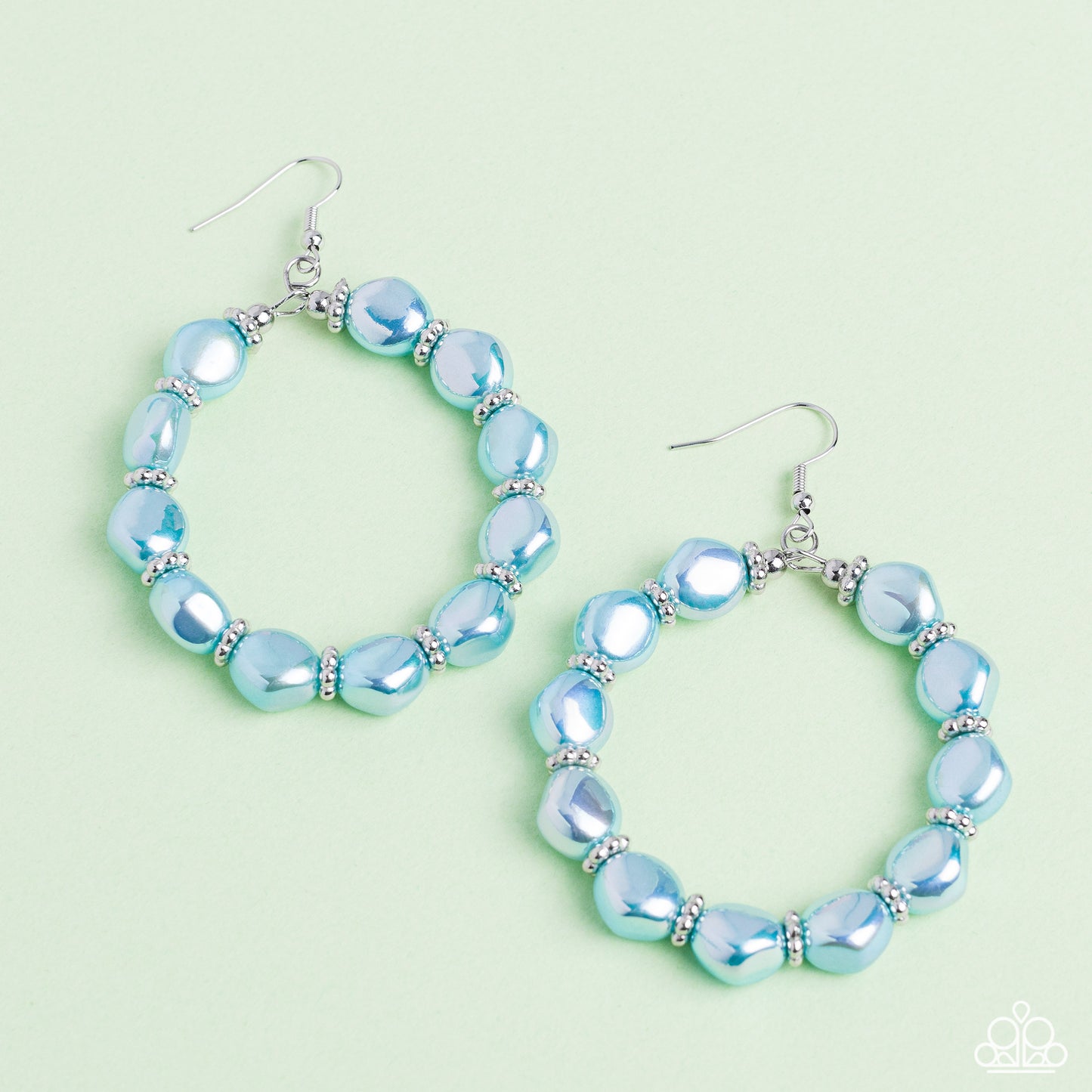 Paparazzi The PEARL Next Door - Blue Earrings
