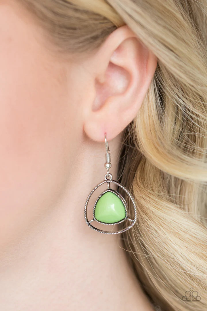 A Finishing Touch Make A Point - Green Necklace