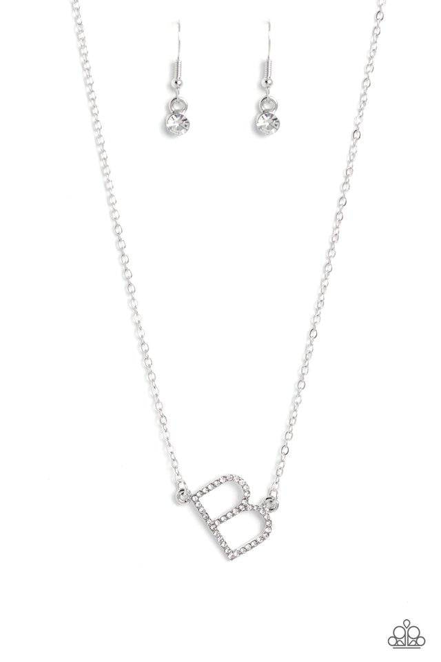 A Finishing Touch INITIALLY Yours - B - White Necklace