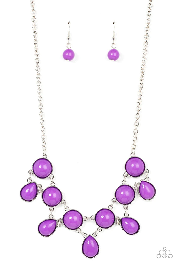 A Finishing Touch Very Valley Girl - Purple Necklace