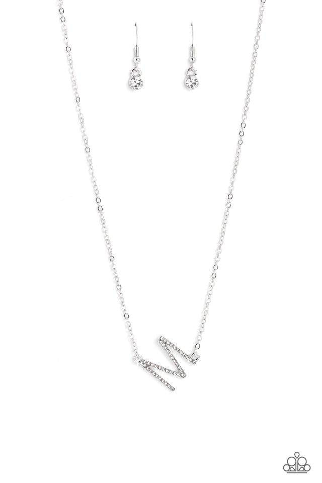 A Finishing Touch INITIALLY Yours - M - White Necklace