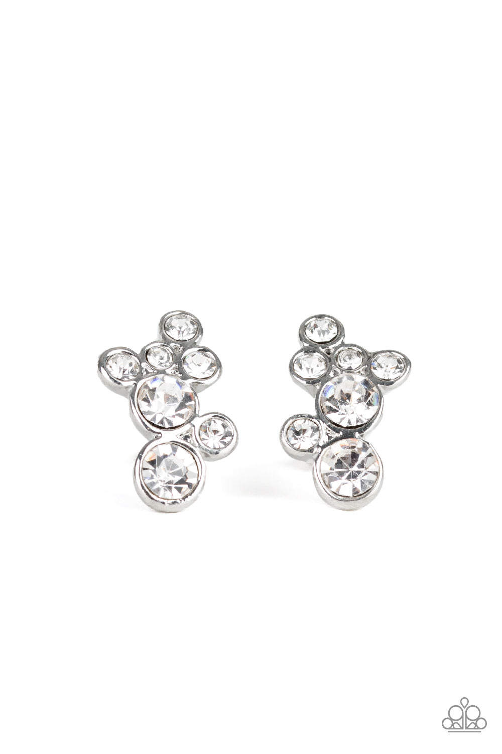 Paparazzi Treasure Treat - White Earrings - A Finishing Touch