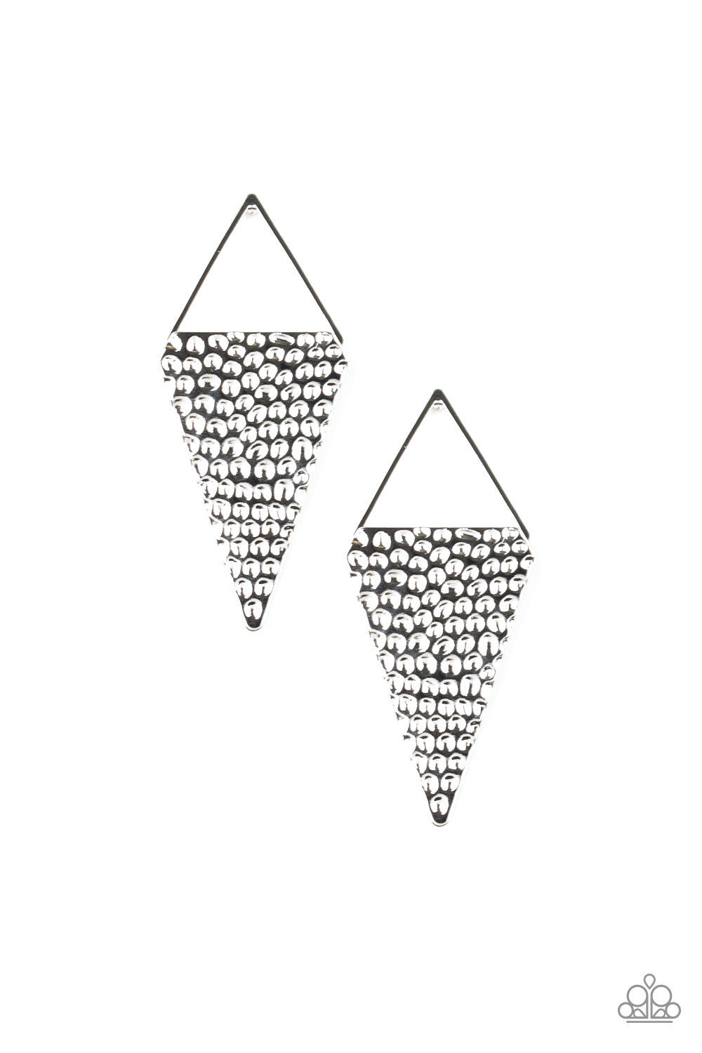 Paparazzi Have A Bite - Silver Earrings - A Finishing Touch