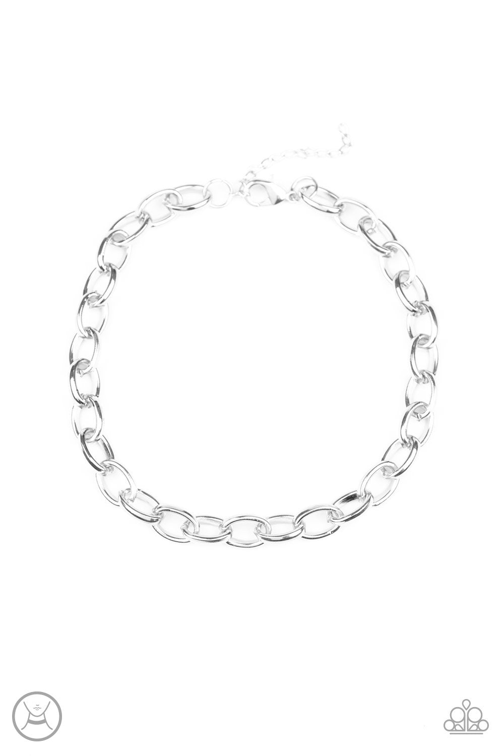 Paparazzi Urban Uplink - Silver Chain Choker - A Finishing Touch