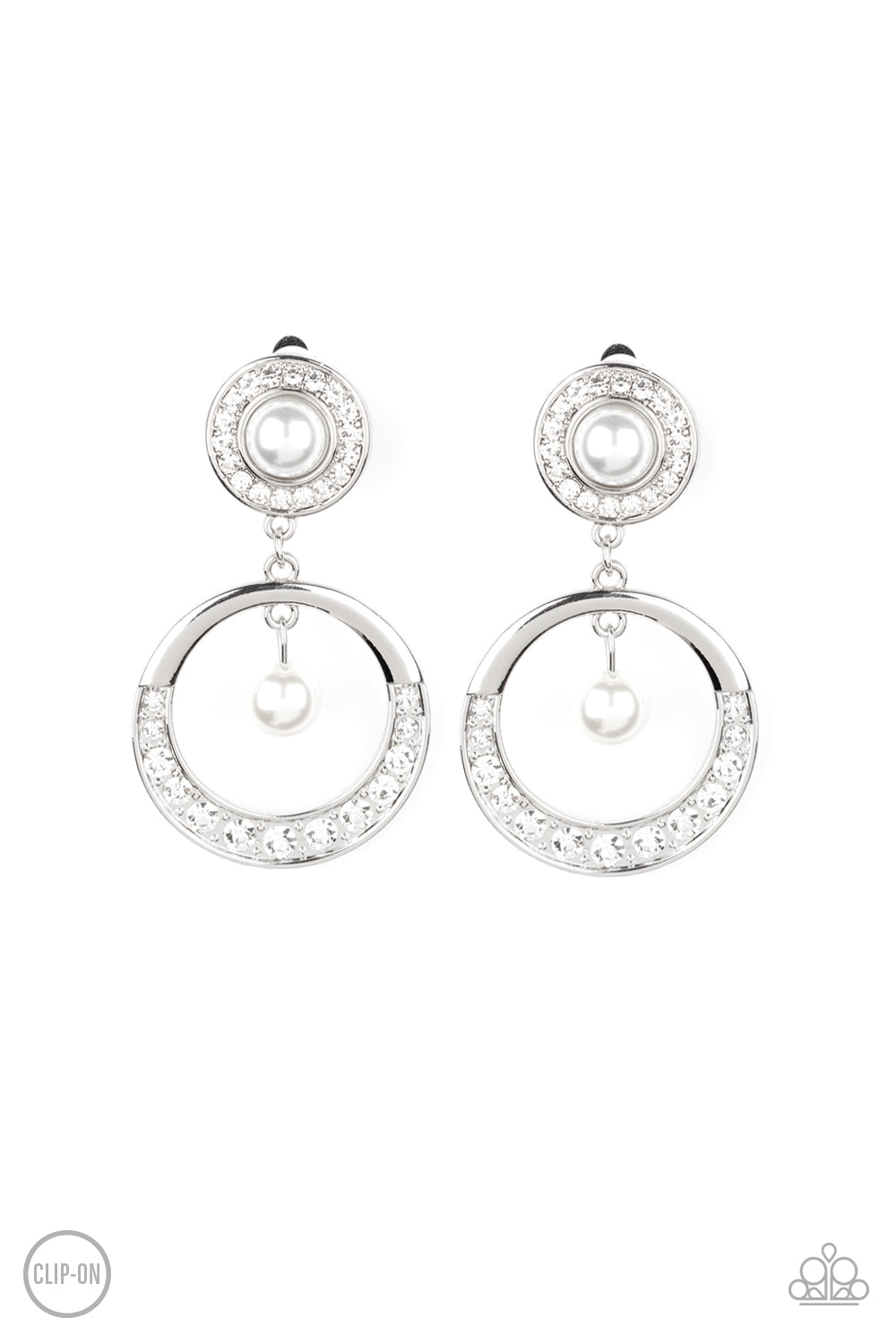 Royal Revival - White - Paparazzi Pearl Earrings Paparazzi jewelry images