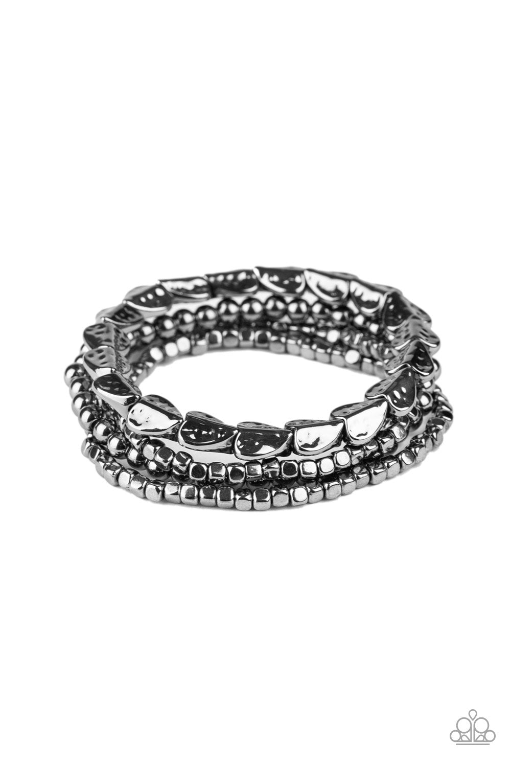 Paparazzi Ancient Heirloom - Black Bracelet - A Finishing Touch