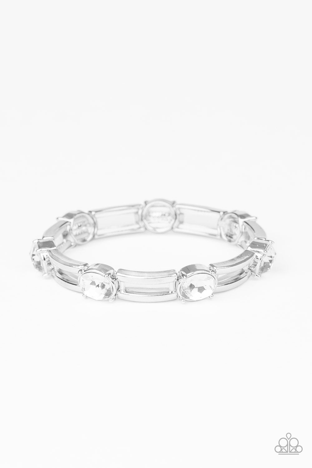 Paparazzi FLASH or Credit? - White Bracelet - A Finishing Touch