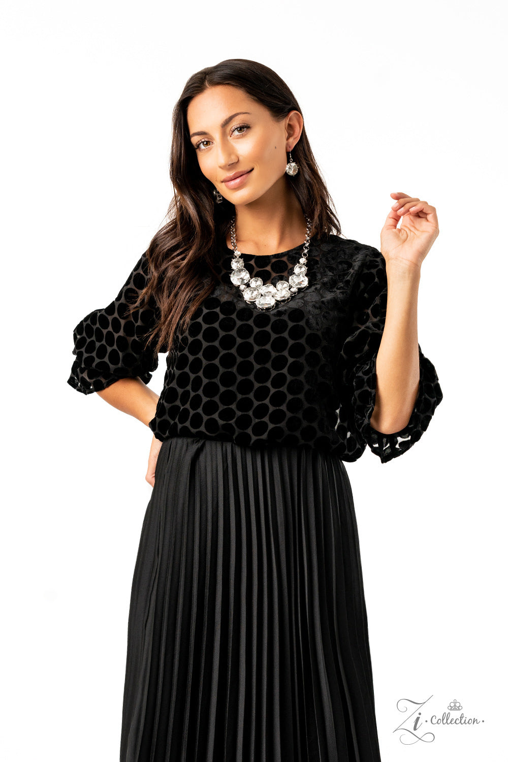 Paparazzi Unpredictable 2020 Zi Collection White Necklace - A Finishing Touch