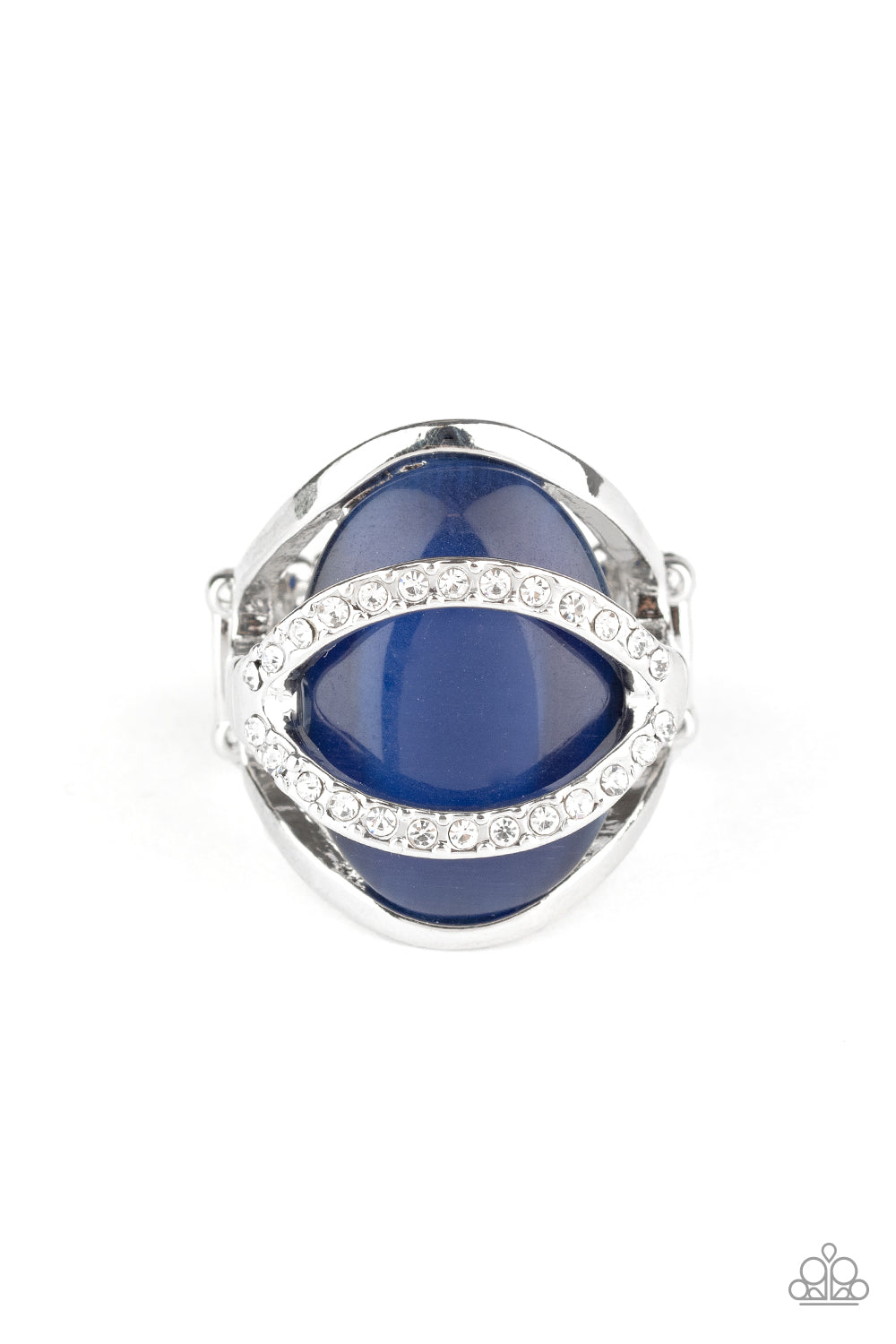 Paparazzi Endless Enchantment: Blue Ring - November 2020 Life Of The Party Exclusive - A Finishing Touch