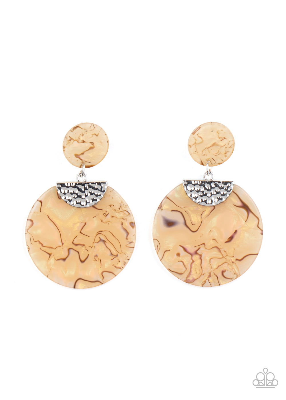 Paparazzi Really Retro-politan - Yellow Earrings - A Finishing Touch