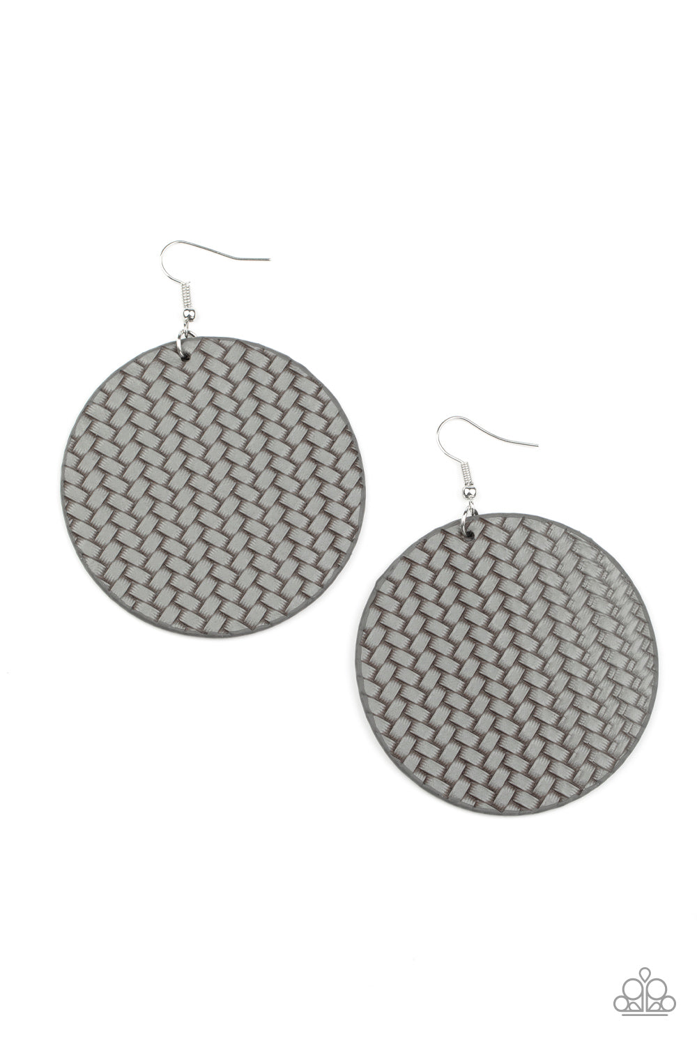 Paparazzi WEAVE Your Mark - Silver Earrings - A Finishing Touch