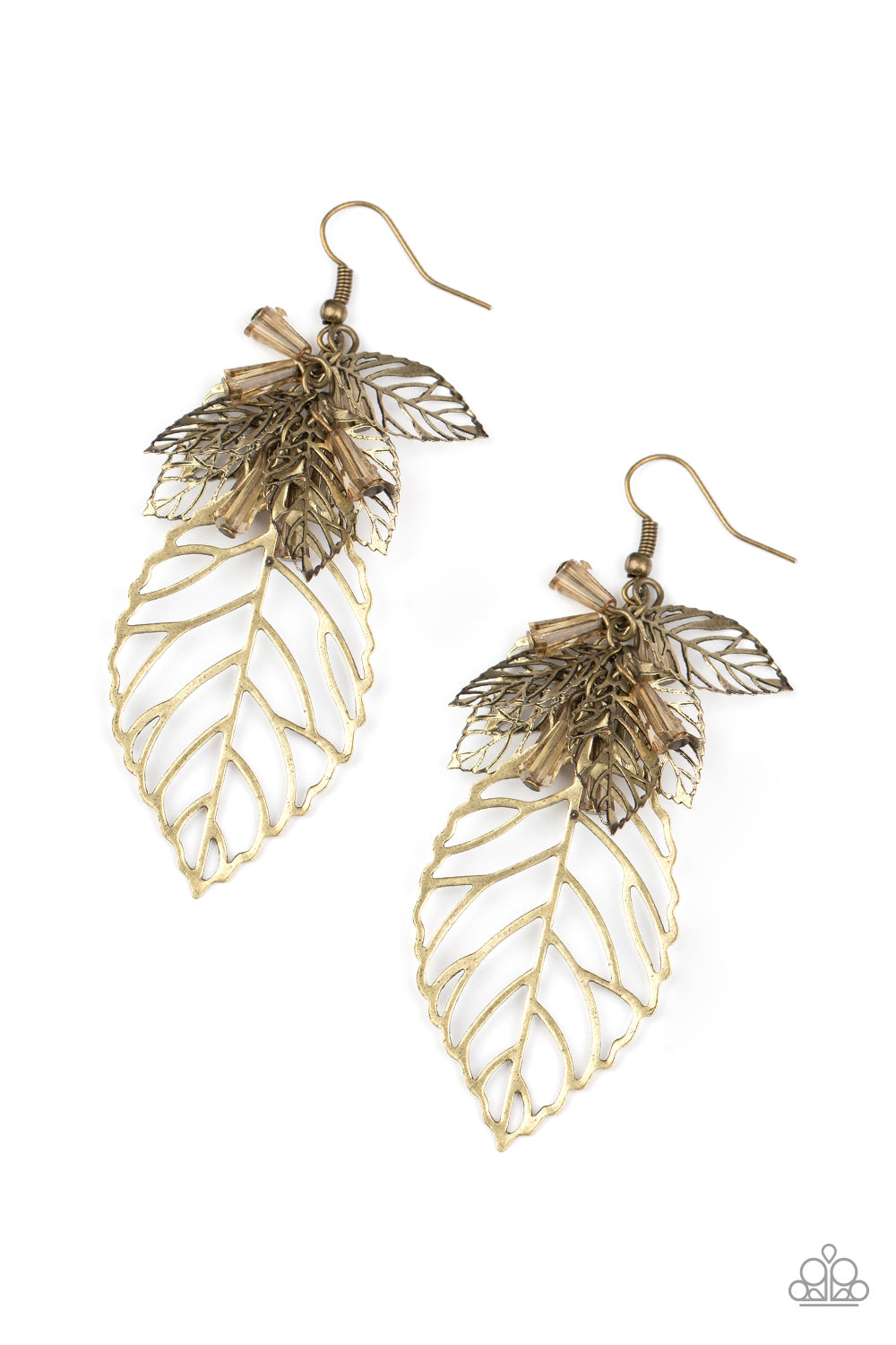 Paparazzi Instant Re-LEAF - Brass Earrings - A Finishing Touch
