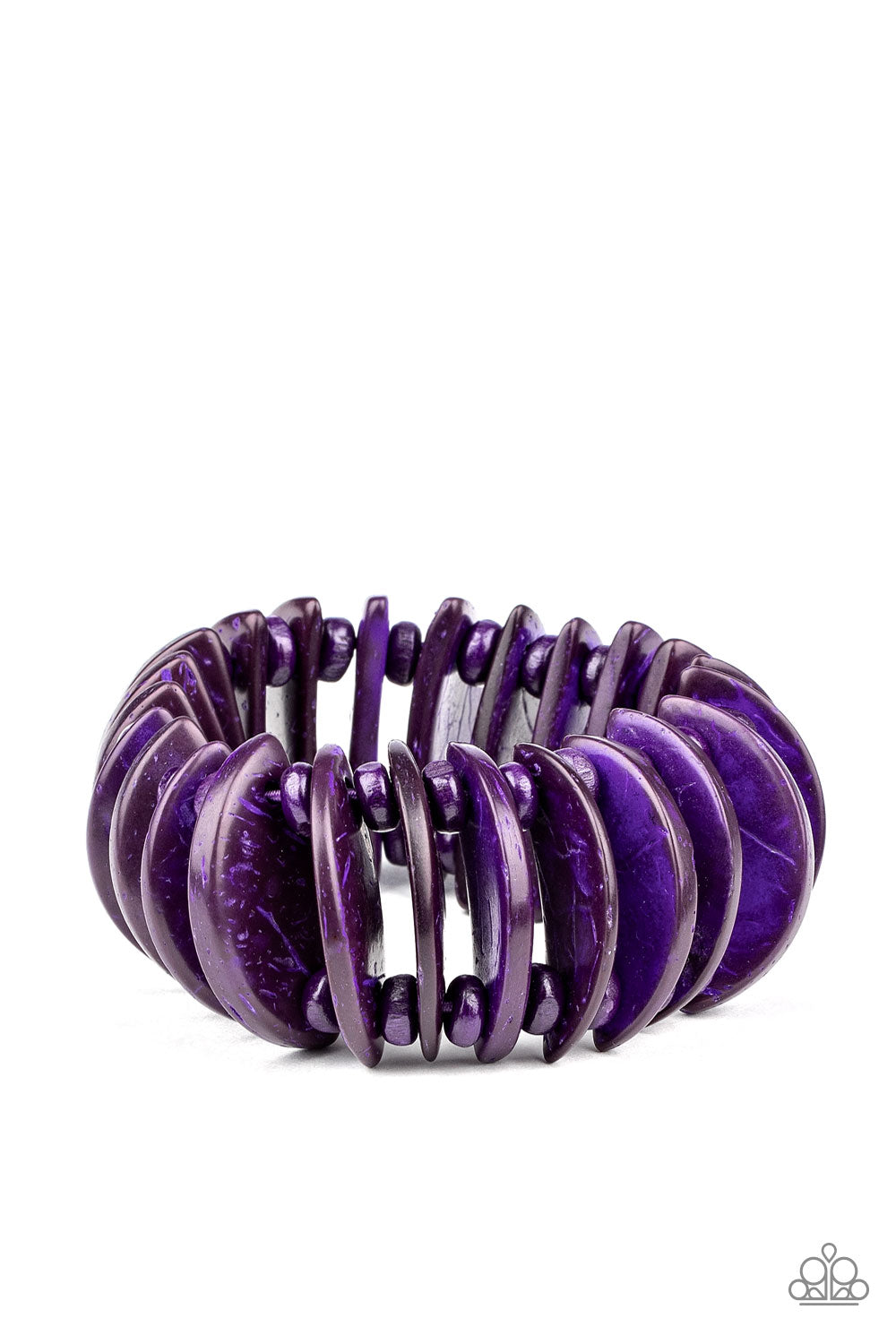 Paparazzi Tropical Tiki Bar - Purple Bracelet - A Finishing Touch
