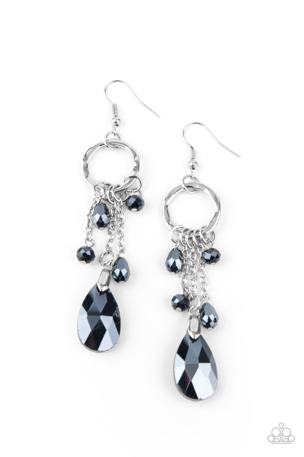 Paparazzi Glammed Up Goddess - Blue Earrings - A Finishing Touch