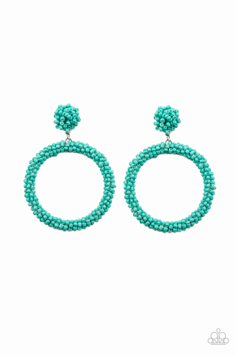 Paparazzi Be All You Can BEAD - Blue Earrings - A Finishing Touch Jewelry Paparazzi jewelry images