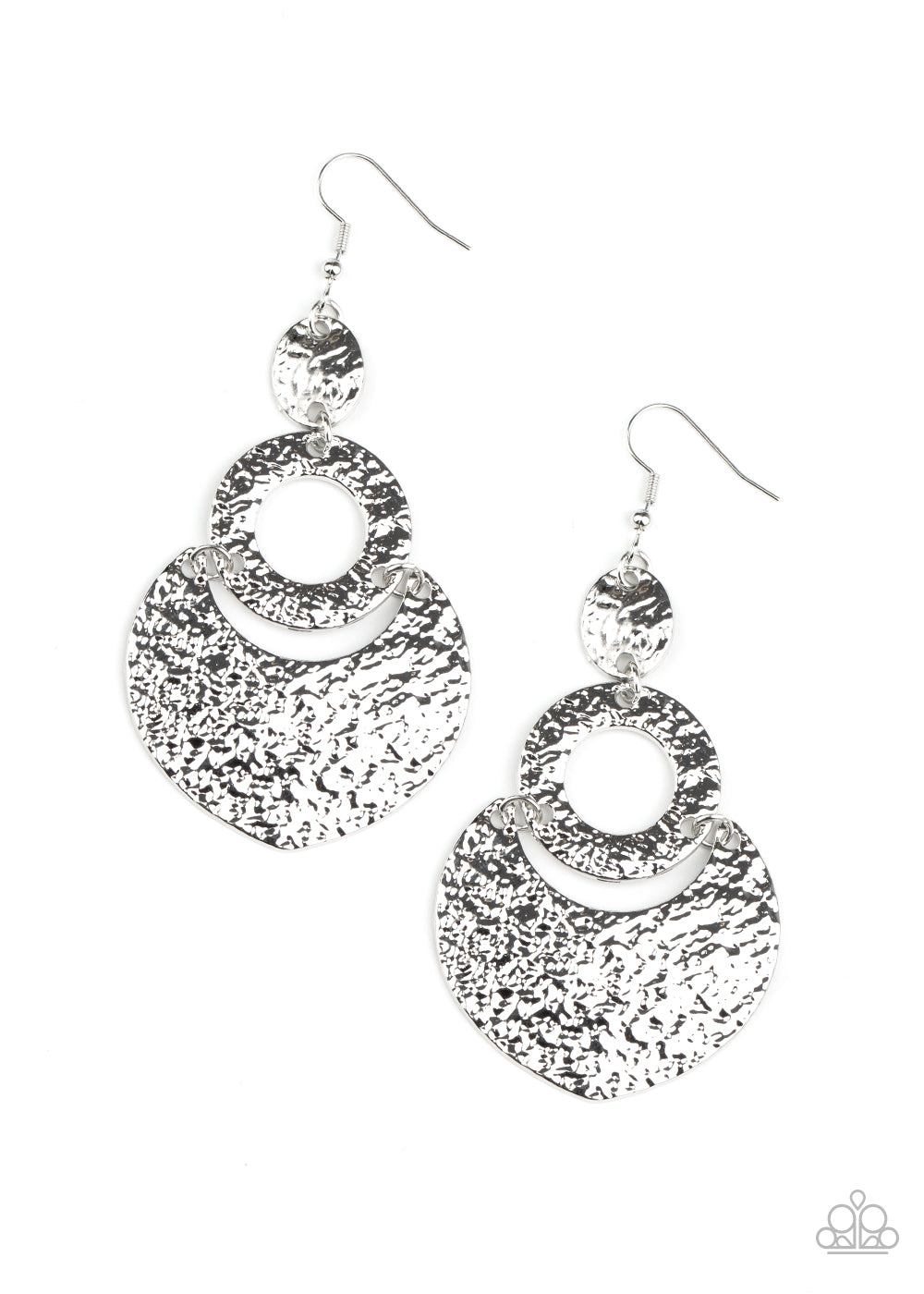 Paparazzi Shimmer Suite - Silver Earrings - A Finishing Touch