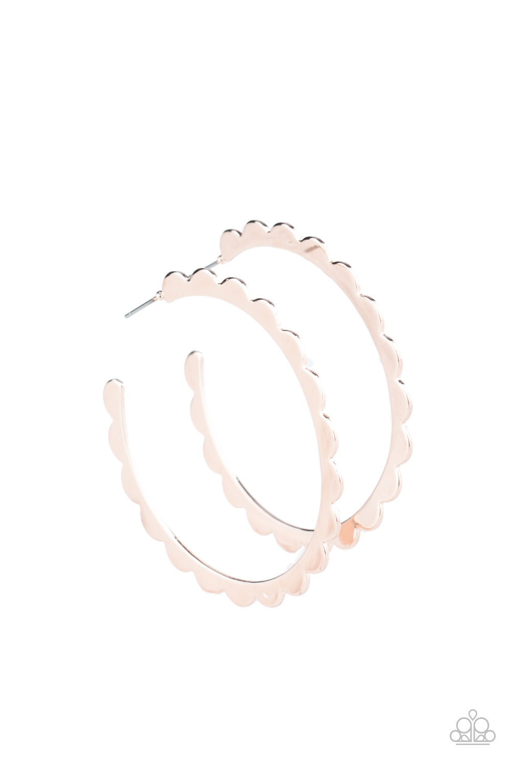 Paparazzi Radiant Ridges - Rose Gold Earrings - A Finishing Touch