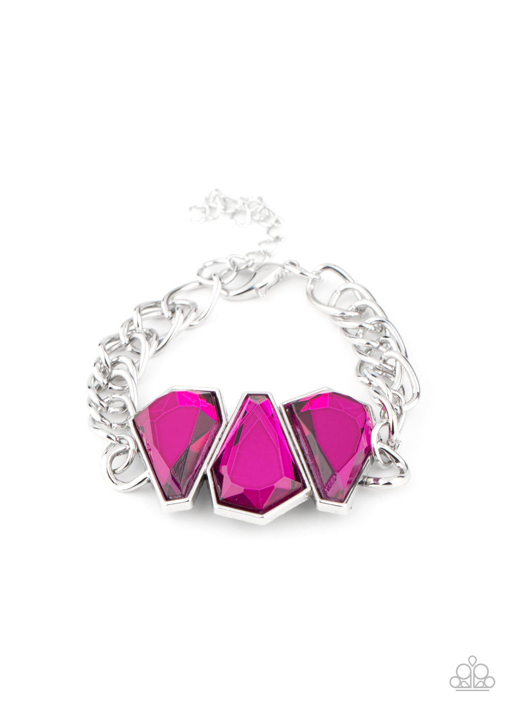 Paparazzi Raw Radiance - Pink Bracelet - A Finishing Touch