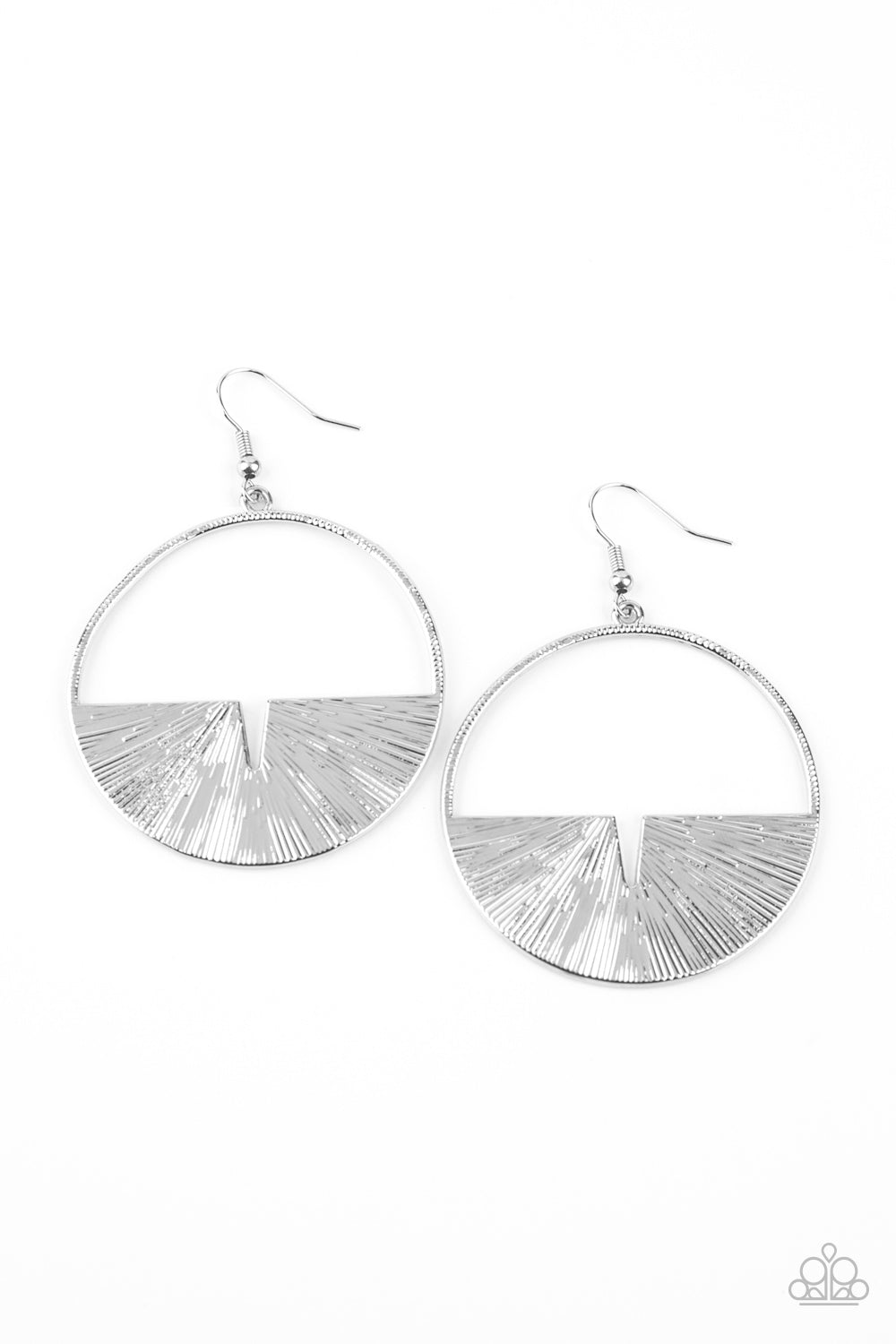 Paparazzi Reimagined Refinement - Silver Earrings - A Finishing Touch