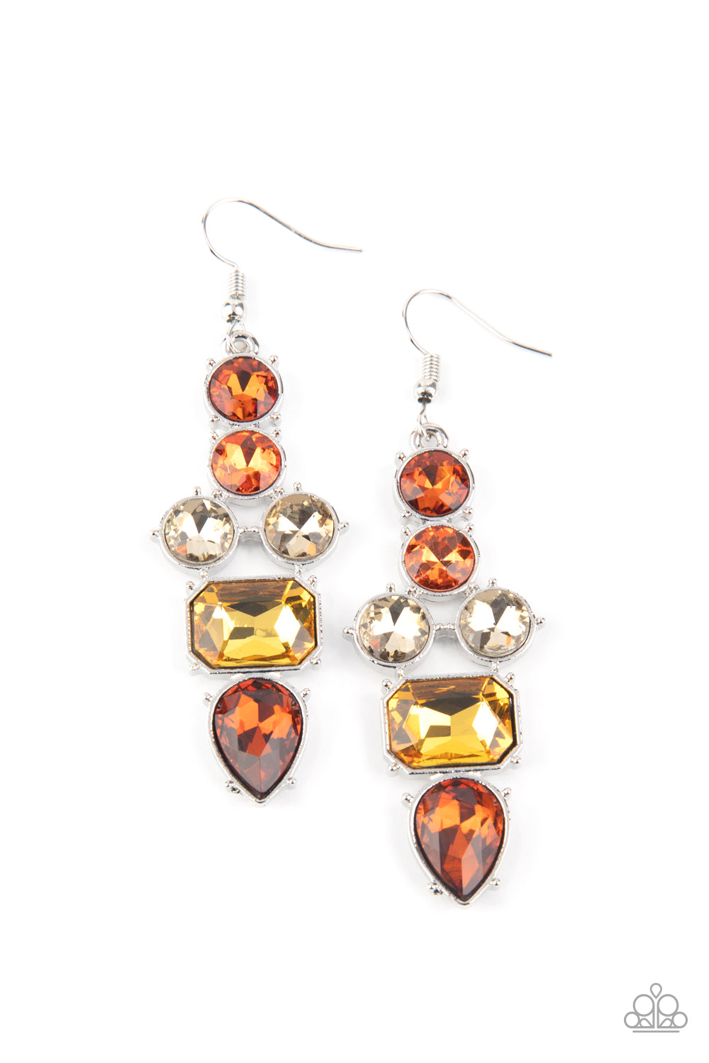 Paparazzi Look At Me GLOW! - Multi Earrings - A Finishing Touch