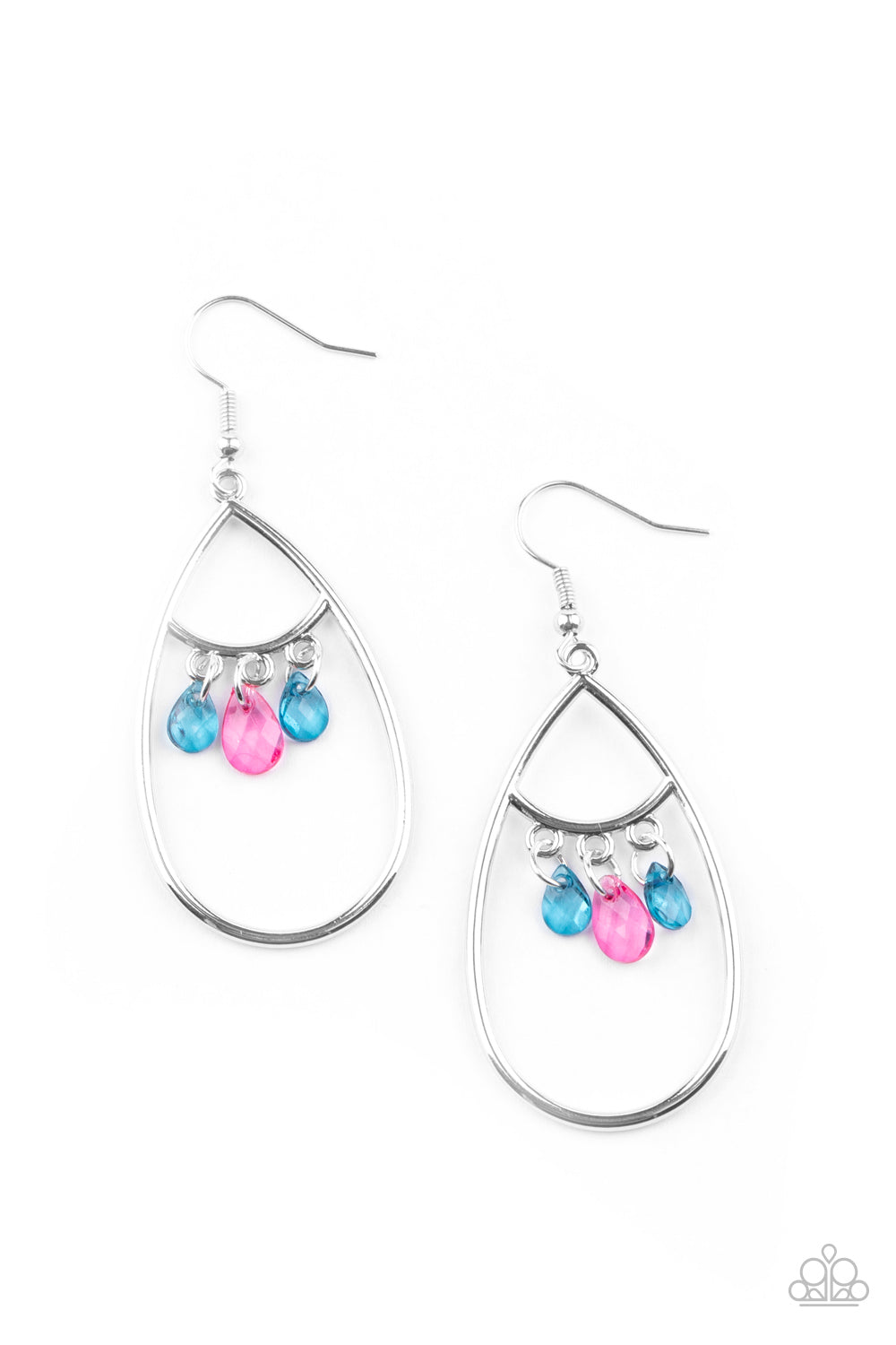 Paparazzi Shimmer Advisory - Multi Earrings - A Finishing Touch