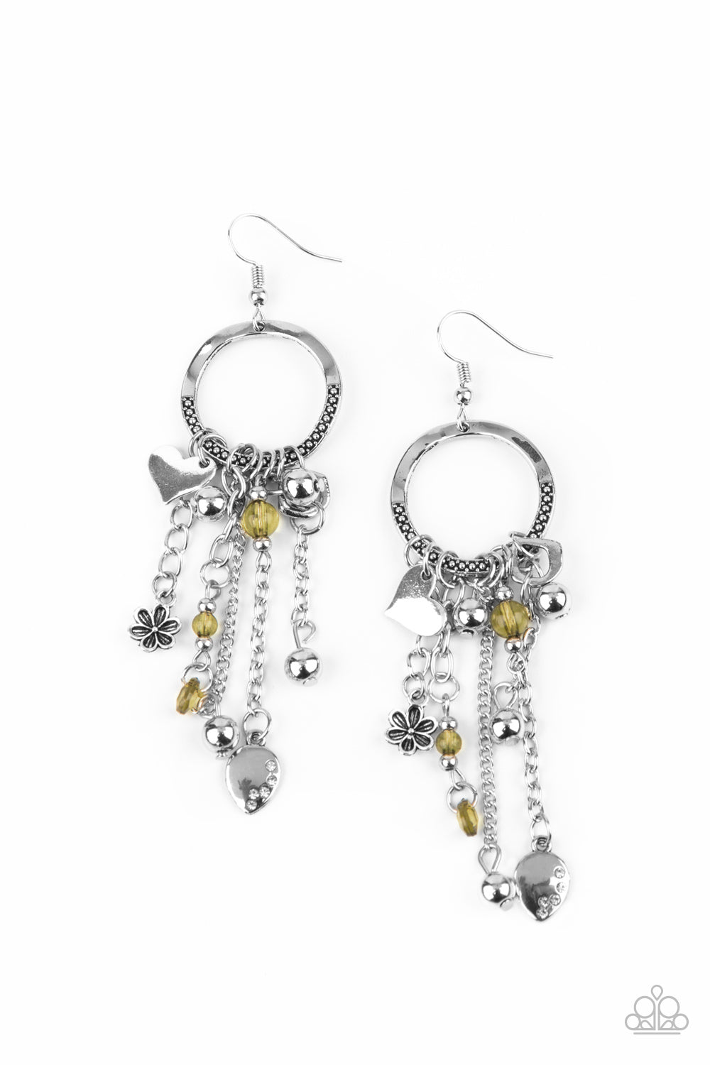 Paparazzi Charm School - Yellow Earrings - A Finishing Touch Jewelry