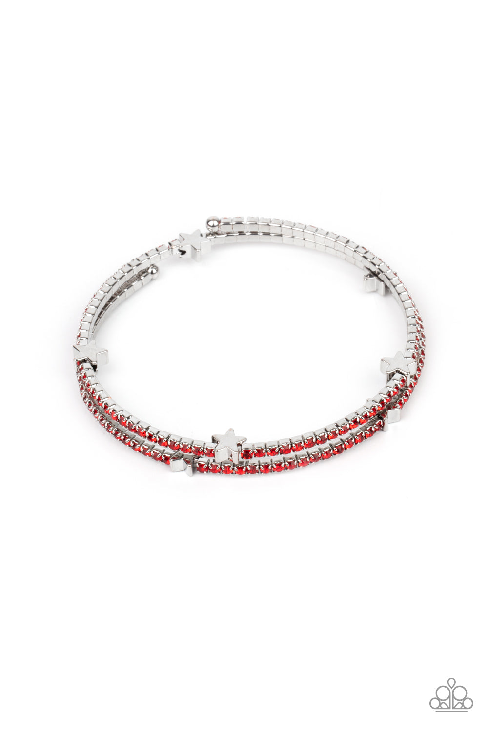 Paparazzi Let Freedom BLING - Red Bracelet - A Finishing Touch Jewelry