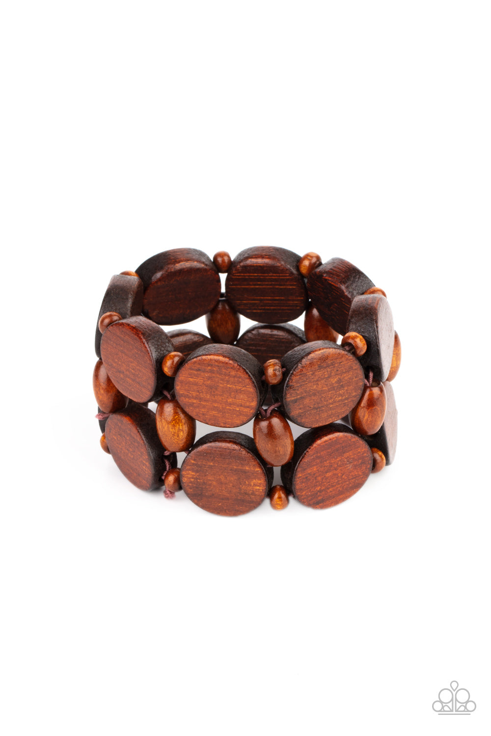 Paparazzi Beach Bravado - Brown Bracelet - A Finishing Touch Jewelry