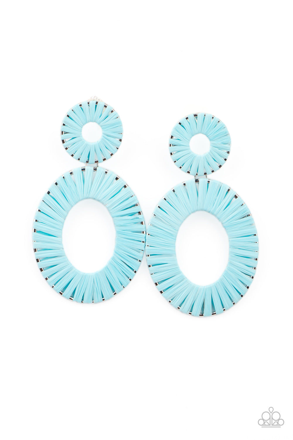 Paparazzi Foxy Flamenco - Blue Earrings - A Finishing Touch Jewelry