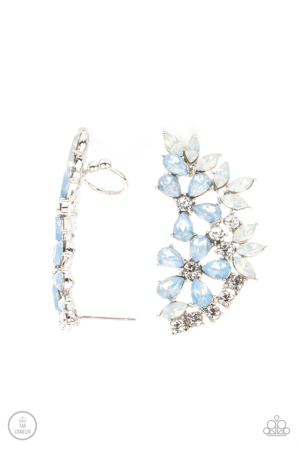 Paparazzi Garden Party Powerhouse - Blue Ear Crawlers - A Finishing Touch Jewelry
