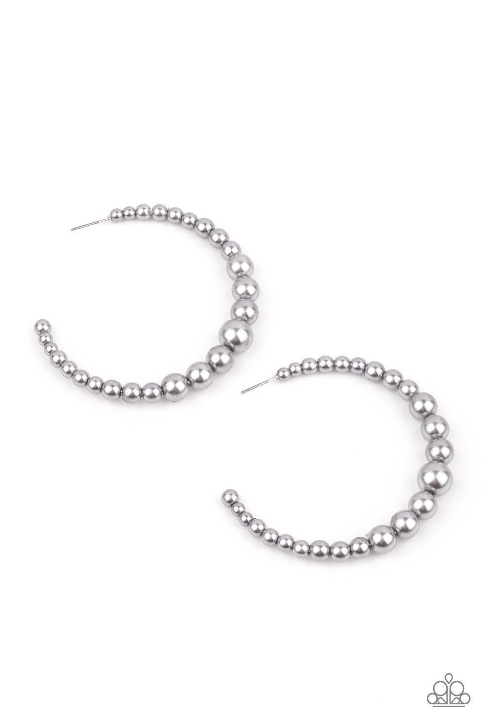 Paparazzi Glamour Graduate - Silver Earrings - A Finishing Touch Jewelry