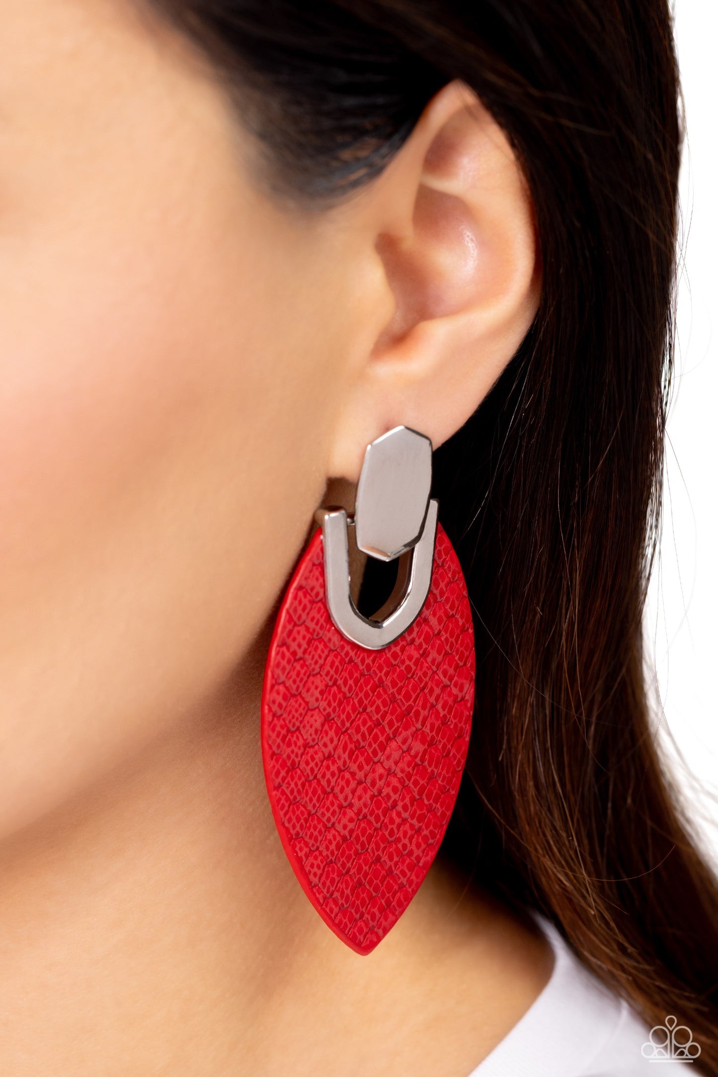 A Finishing Touch Wildly Workable - Red Earrings