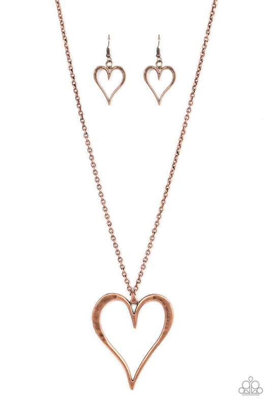Hopelessly In Love - Copper Heart - A Finishing Touch Jewelry