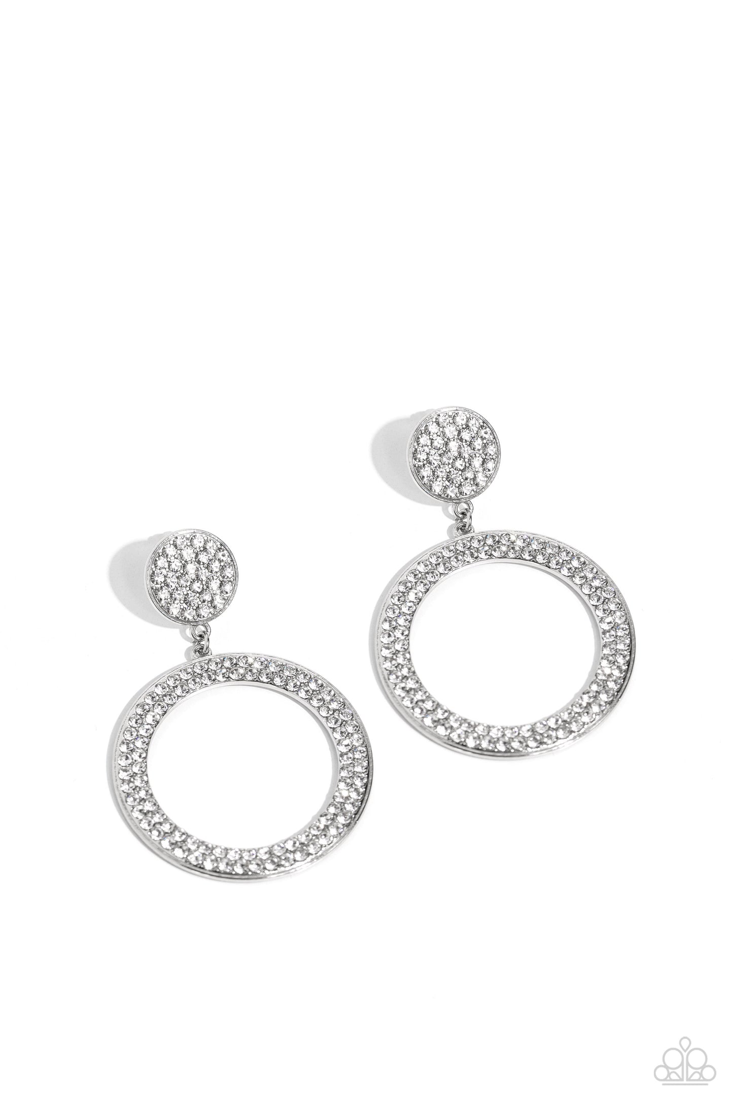 A Finishing Touch GLOW You Away - White Earrings
