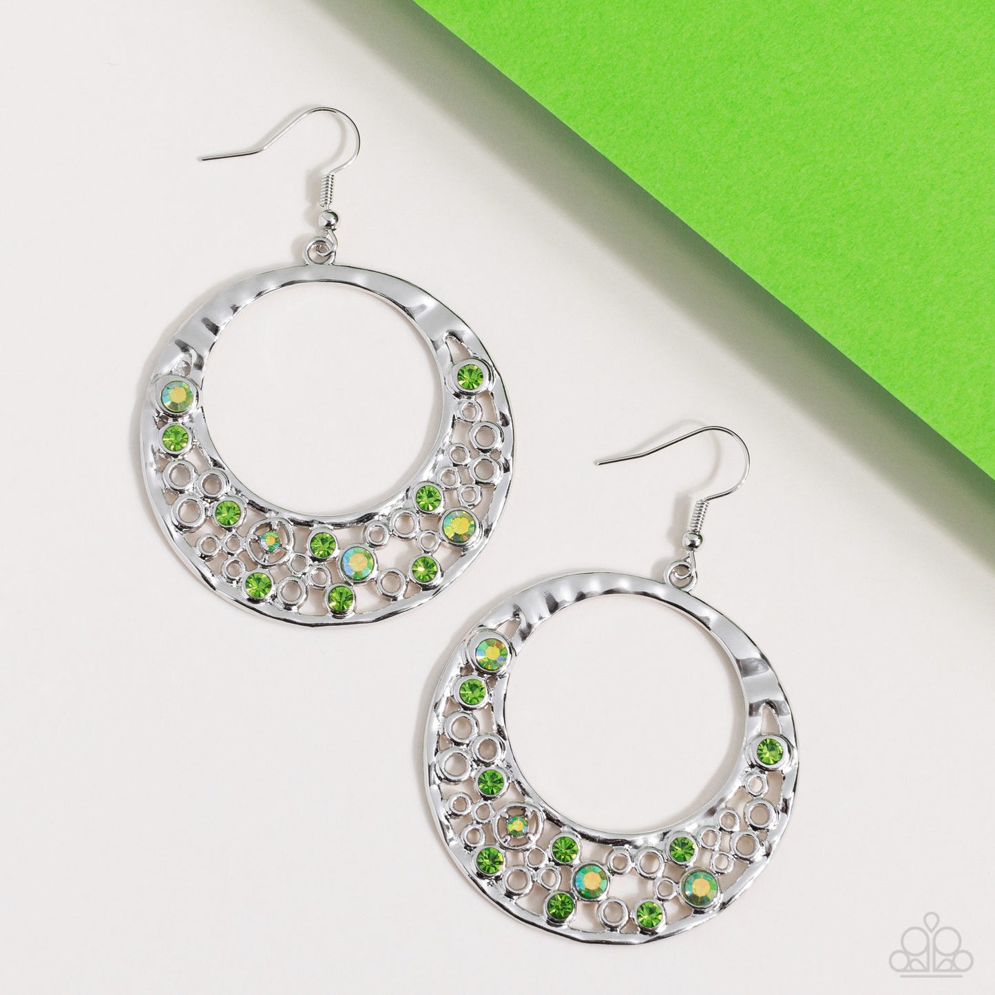 A Finishing Touch Enchanted Effervescence - Green Earrings