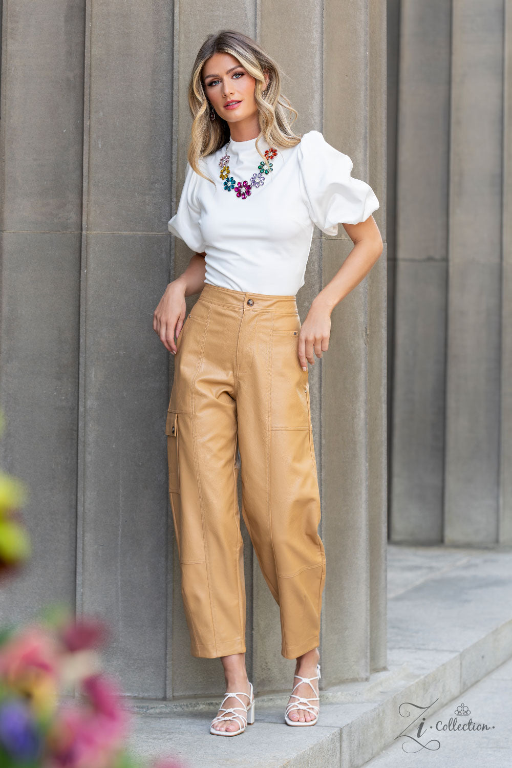 A Finishing Touch Outgoing - Multi Flower Zi Collection Necklace Set